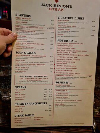 Jack Binion's Steak at Horseshoe Las Vegas .